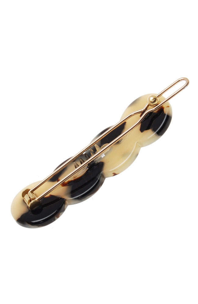 Scalloped Tige Boule Barrette - Classic