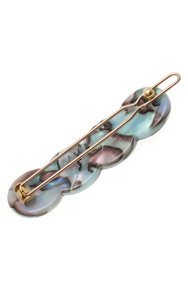 Scalloped Tige Boule Barrette - Classic
