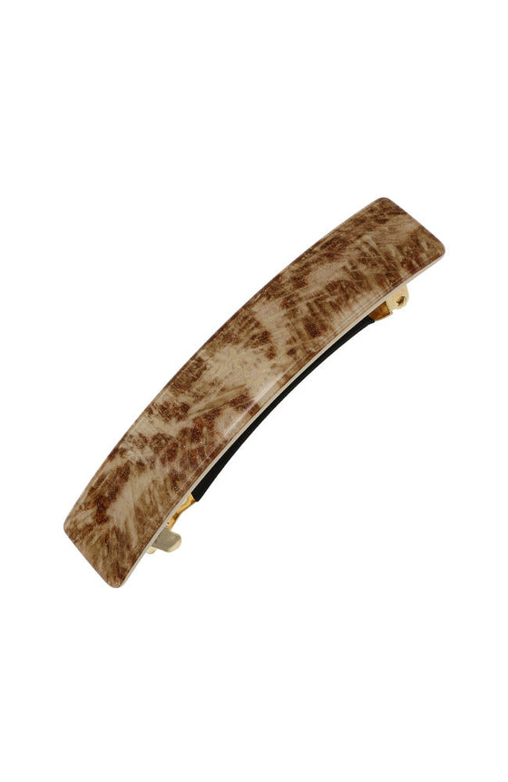 Essence Rectangle Barrette - Mocha Mist