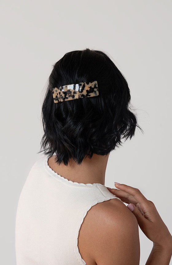 Large Rectangle Barrette - Classic