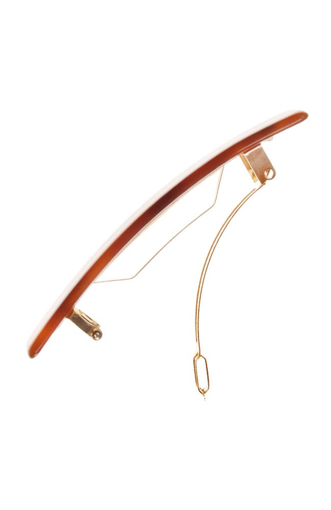 Small Luxury Rectangle Barrette - Classic