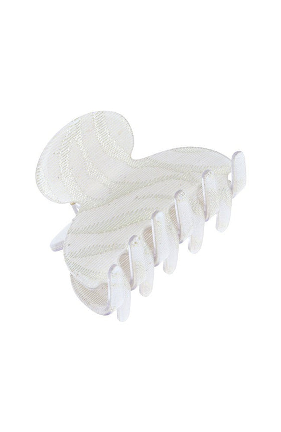 Small Couture Claw Clip - Metallic Zebra