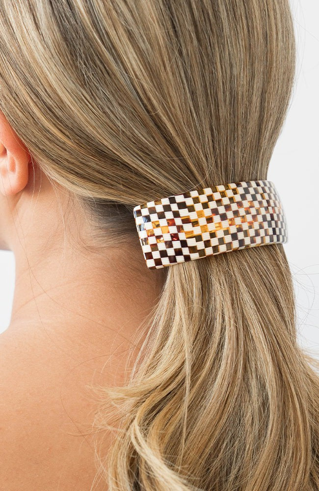 Rectangle Volume Barrette - French Classic