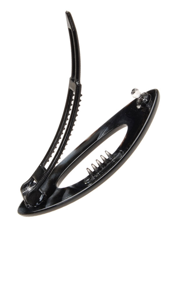 Mini Cutout Oval Plastic Tige Boule Barrette - Classic