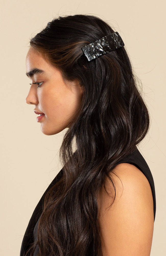 Rectangle Volume Barrette - French Classic
