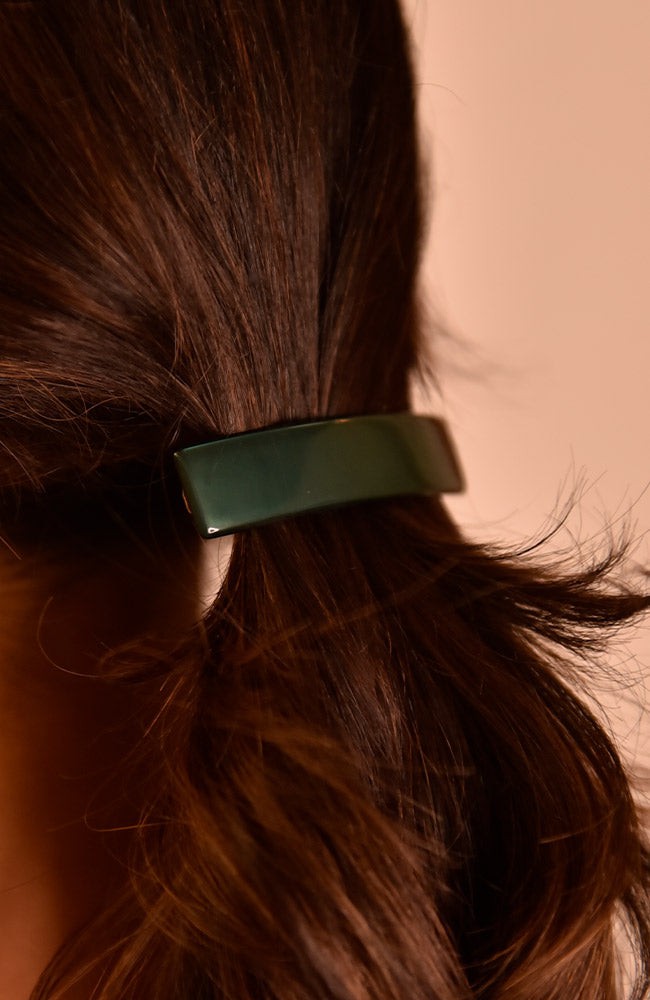 Classic Rectangle Barrette - Opale