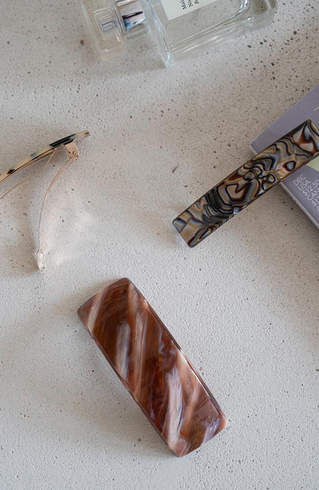 Classic Rectangle Barrette - French Classic