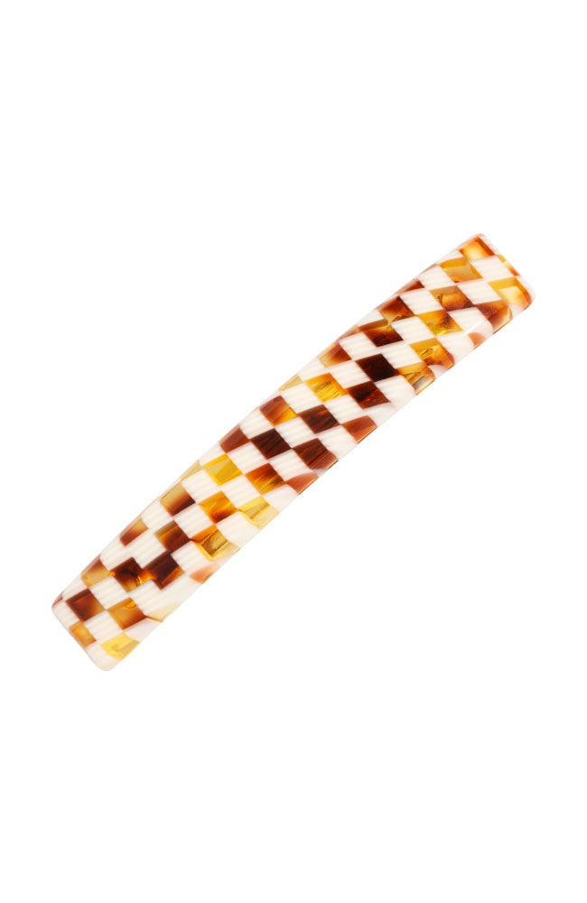 Small Luxury Rectangle Barrette - Classic