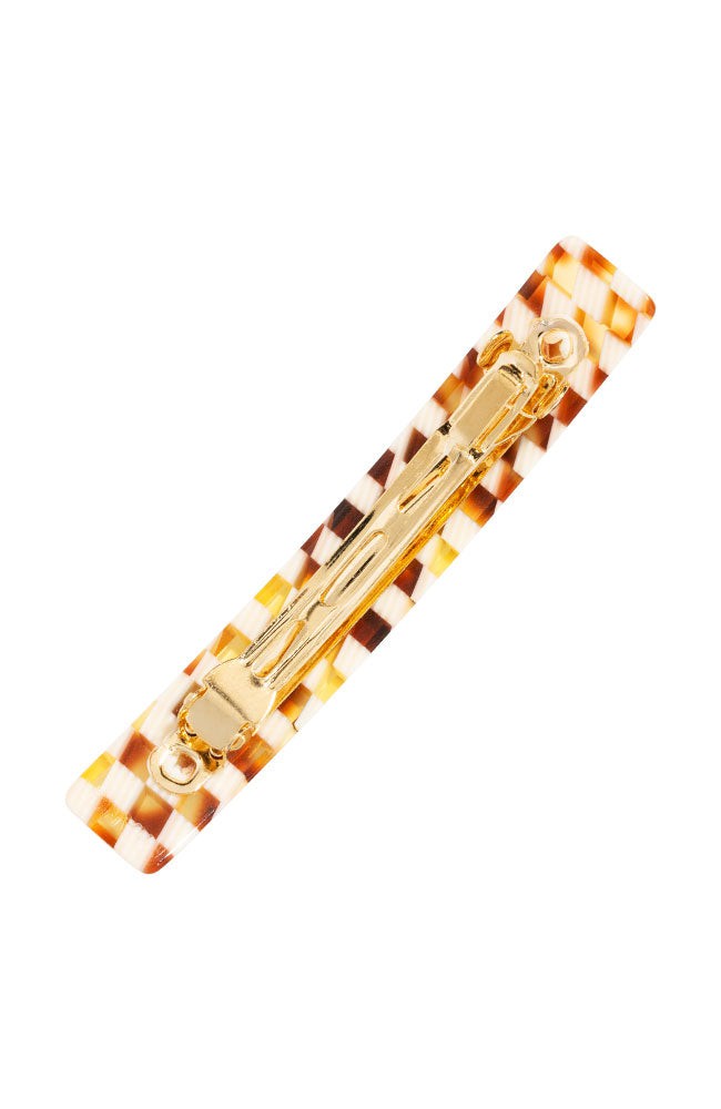 Small Luxury Rectangle Barrette - Classic