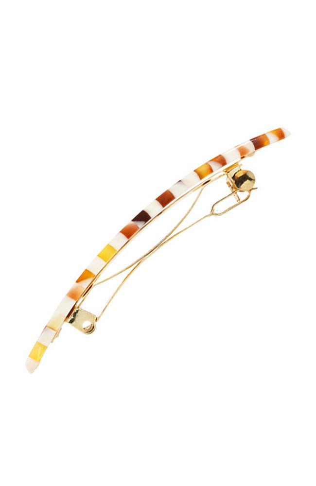 Small Luxury Rectangle Barrette - Classic