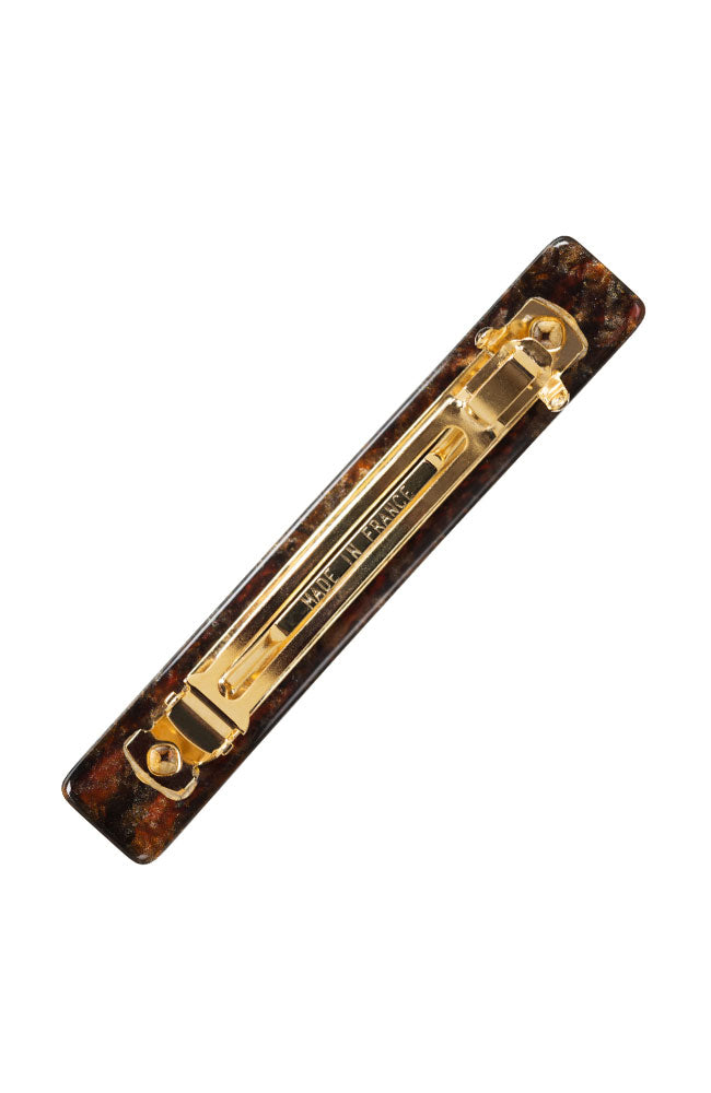 Small Luxury Rectangle Barrette - Classic