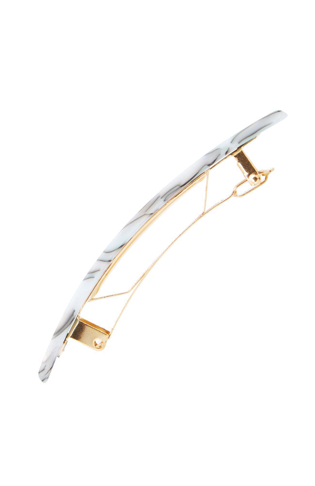 Small Luxury Rectangle Barrette - Classic