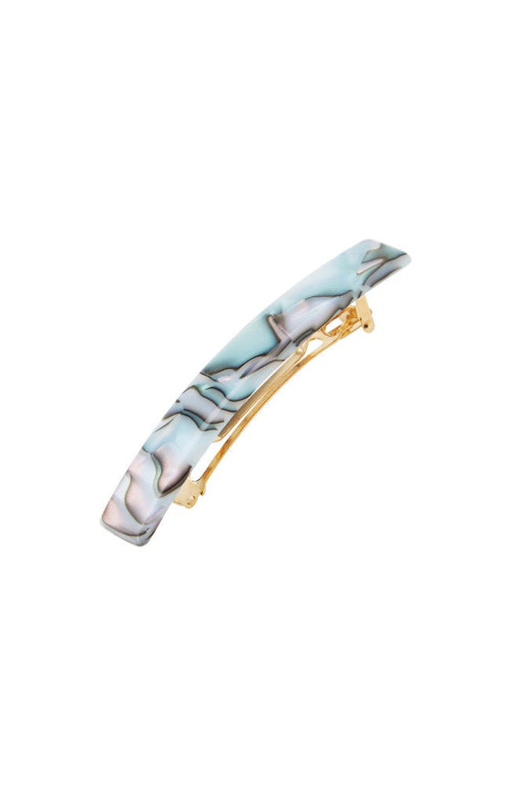 Small Luxury Rectangle Barrette - Classic
