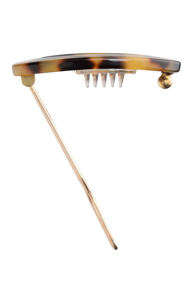 New Cutout Oval Tige Boule Barrette - Classic