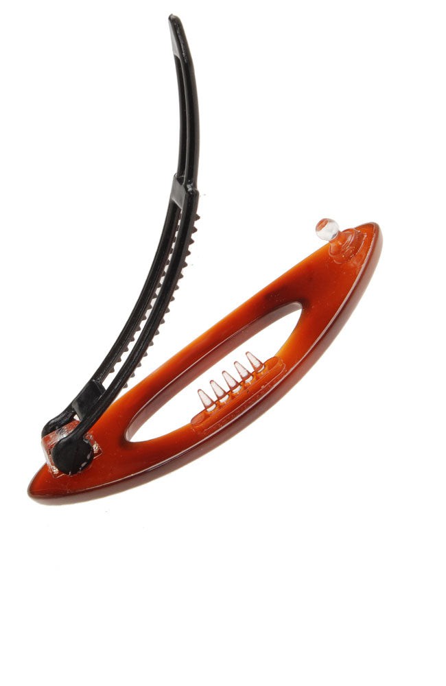 Mini Cutout Oval Plastic Tige Boule Barrette - Classic