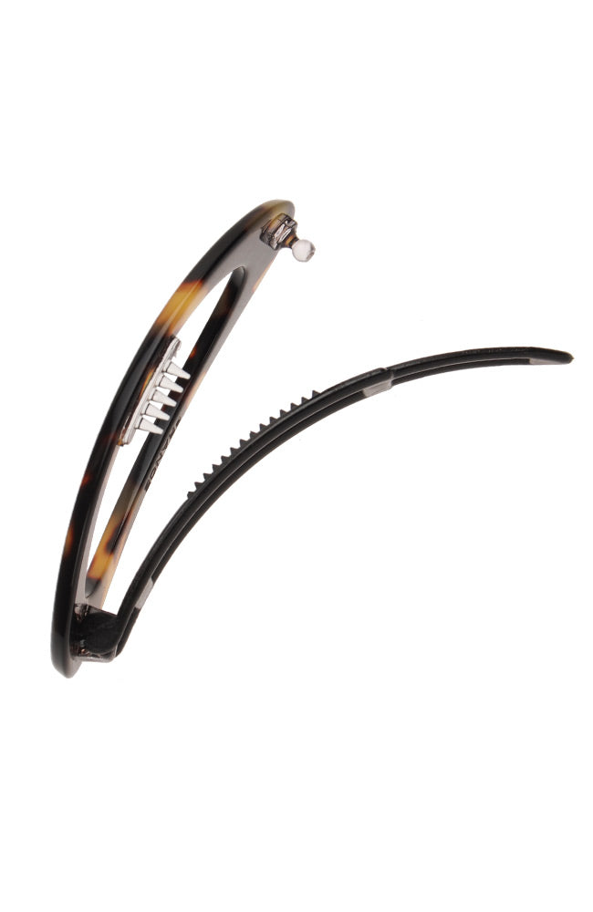 Cutout Oval Plastic Tige Boule Barrette - Classic