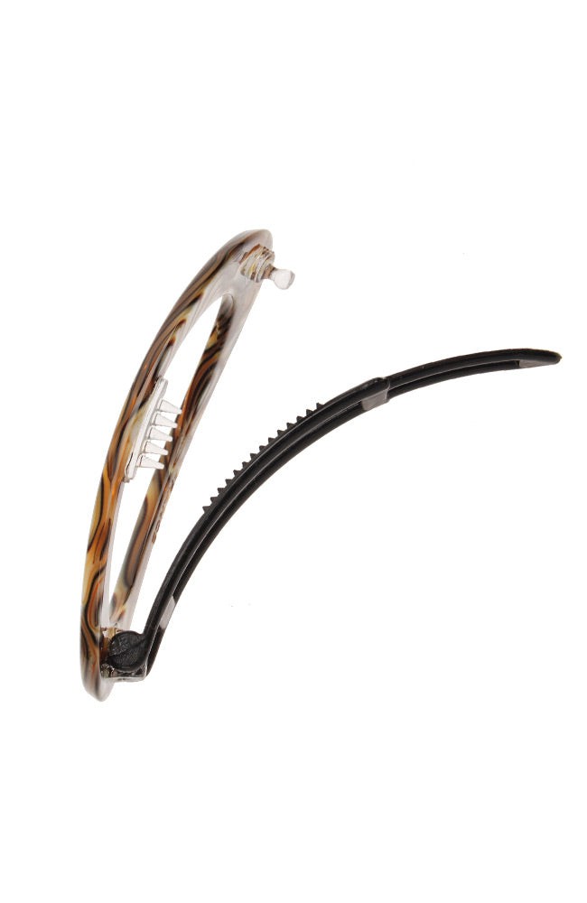 Cutout Oval Plastic Tige Boule Barrette - Classic