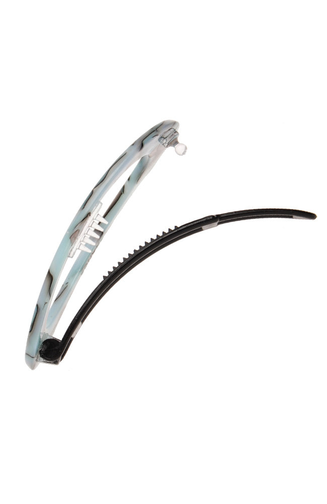 Cutout Oval Plastic Tige Boule Barrette - Classic