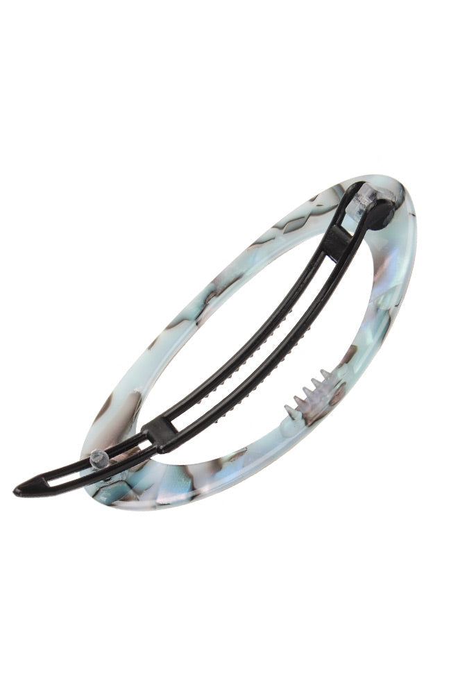 Cutout Oval Plastic Tige Boule Barrette - Classic