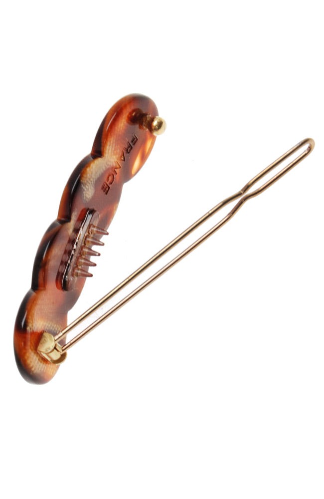 Scalloped Tige Boule Barrette - Classic