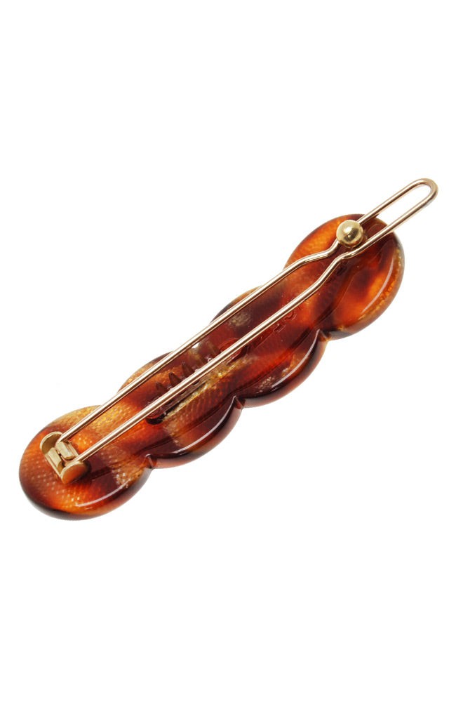 Scalloped Tige Boule Barrette - Classic