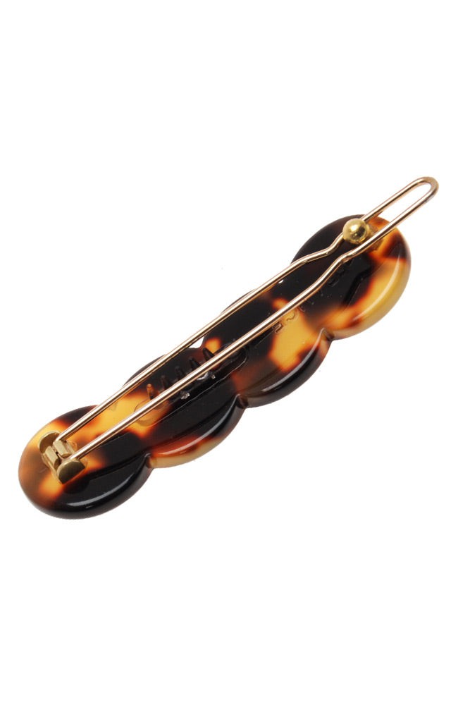 Scalloped Tige Boule Barrette - Classic