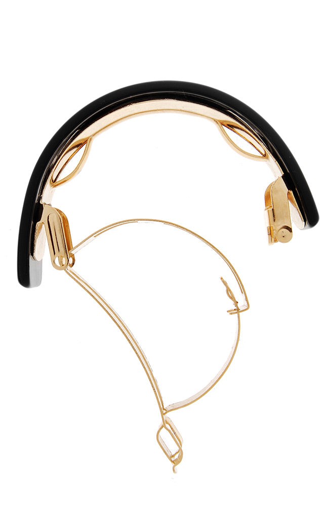 Skinny Rectangle Ponytail Barrette - Classic