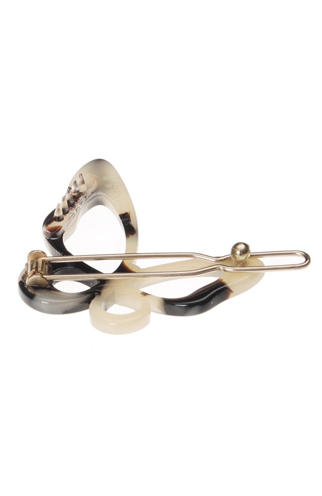 Small Cutout Butterfly Tige Boule Barrette - Classic