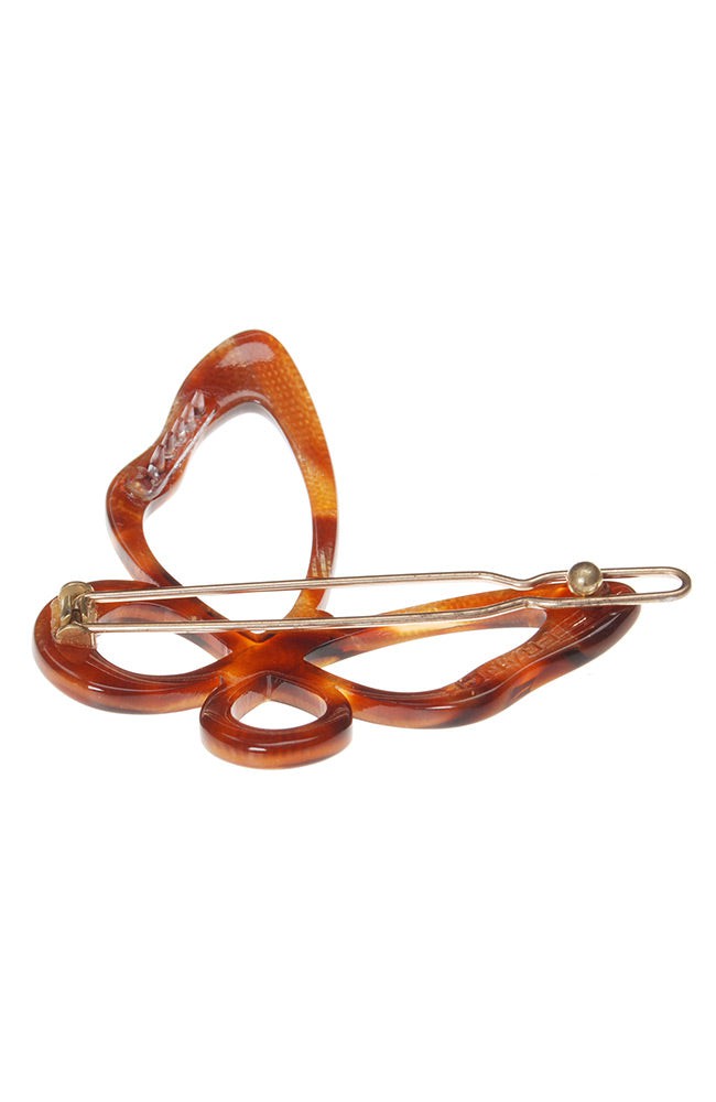 Large Cutout Butterfly Tige Boule Barrette - Classic
