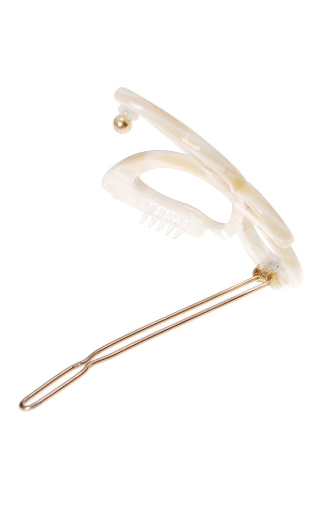 Large Cutout Butterfly Tige Boule Barrette - Classic