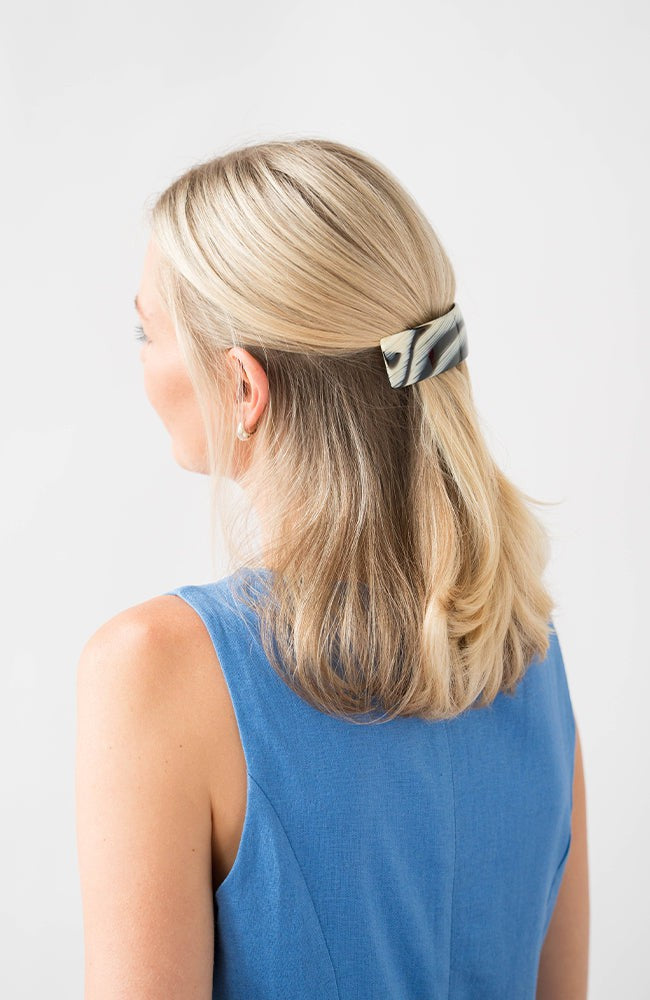 Rectangle Volume Barrette - French Classic