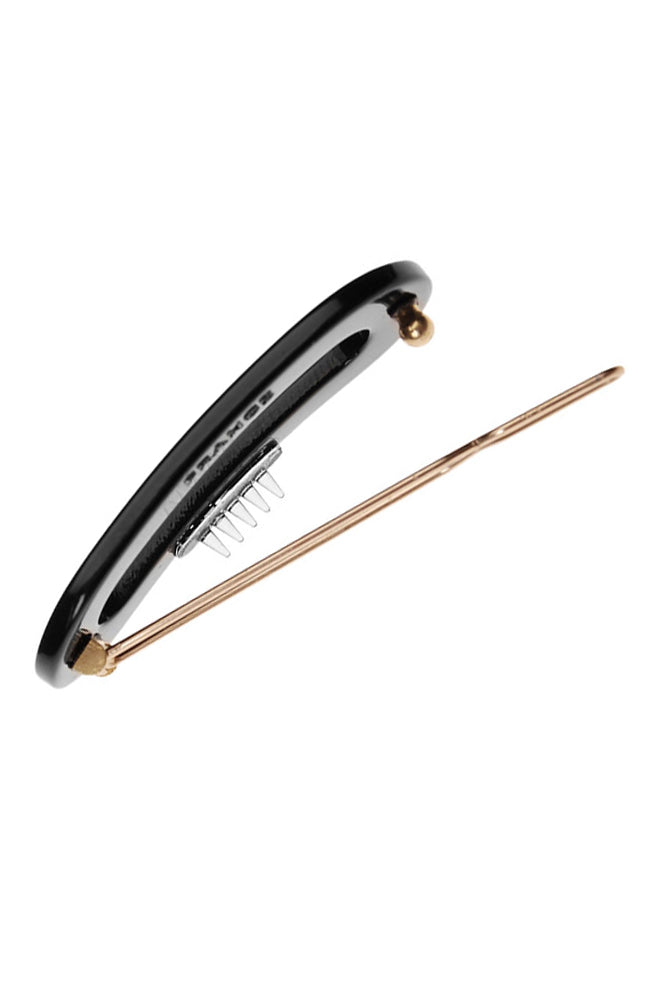 Mini Oval Tige Boule Barrette - French Classic