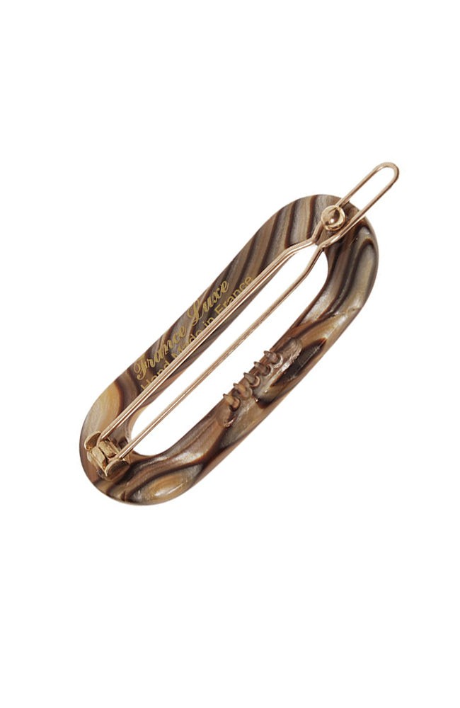 Mini Oval Tige Boule Barrette - French Classic