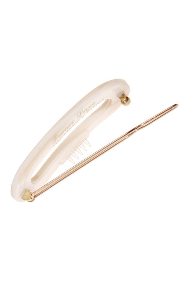 Mini Oval Tige Boule Barrette - French Classic