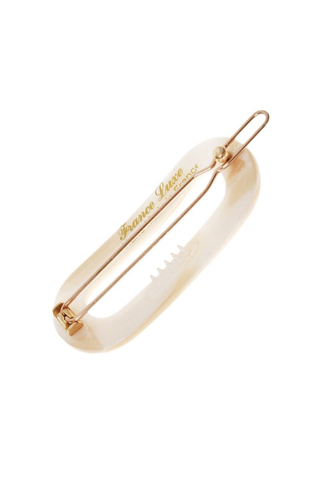 Mini Oval Tige Boule Barrette - French Classic
