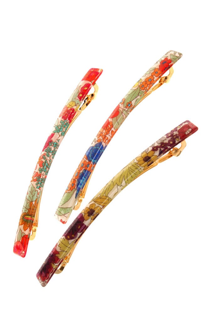 Long and Skinny Barrette - Floral Rhapsody