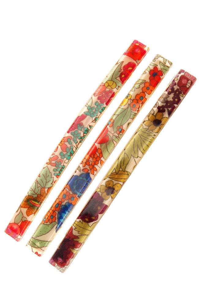 Long and Skinny Barrette - Floral Rhapsody