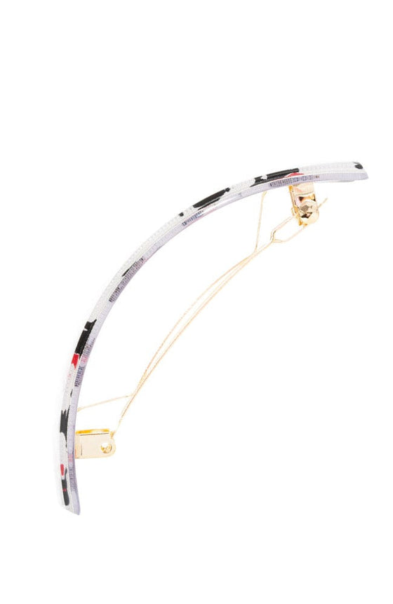 Rectangle Volume Barrette - Scottie Dog