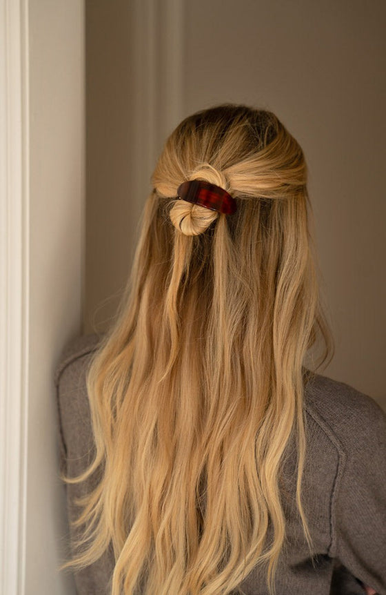 Oval Ponytail Barrette - Classic