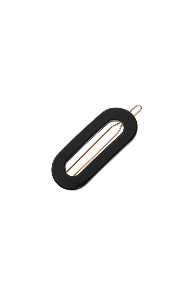 Mini Oval Tige Boule Barrette - French Classic