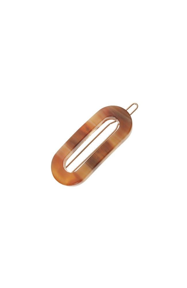 Mini Oval Tige Boule Barrette - French Classic
