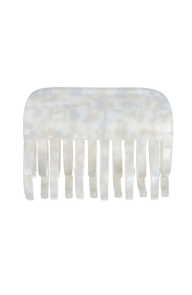 Large Double Tooth Claw Clip - Coconut Milk