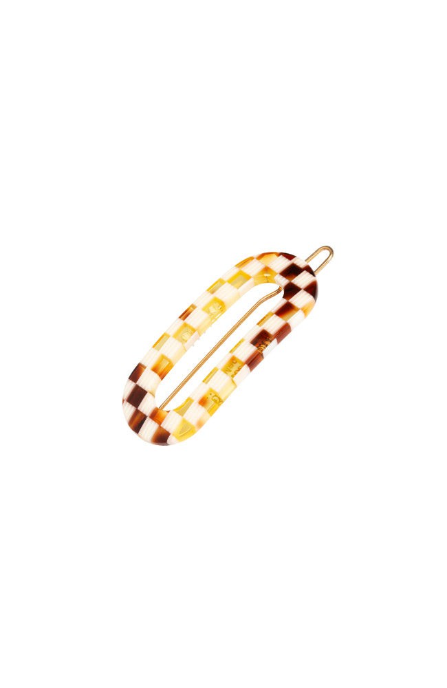 Mini Oval Tige Boule Barrette - French Classic