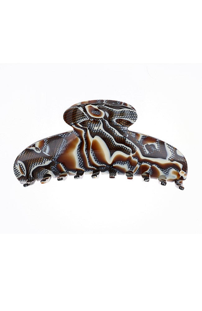 Jumbo Couture Claw Clip - Fudge