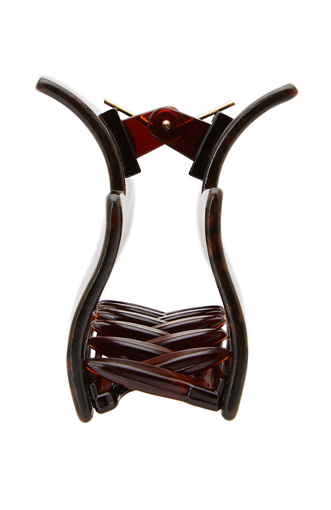 Large Cutout Rectangle Claw Clip - Classic