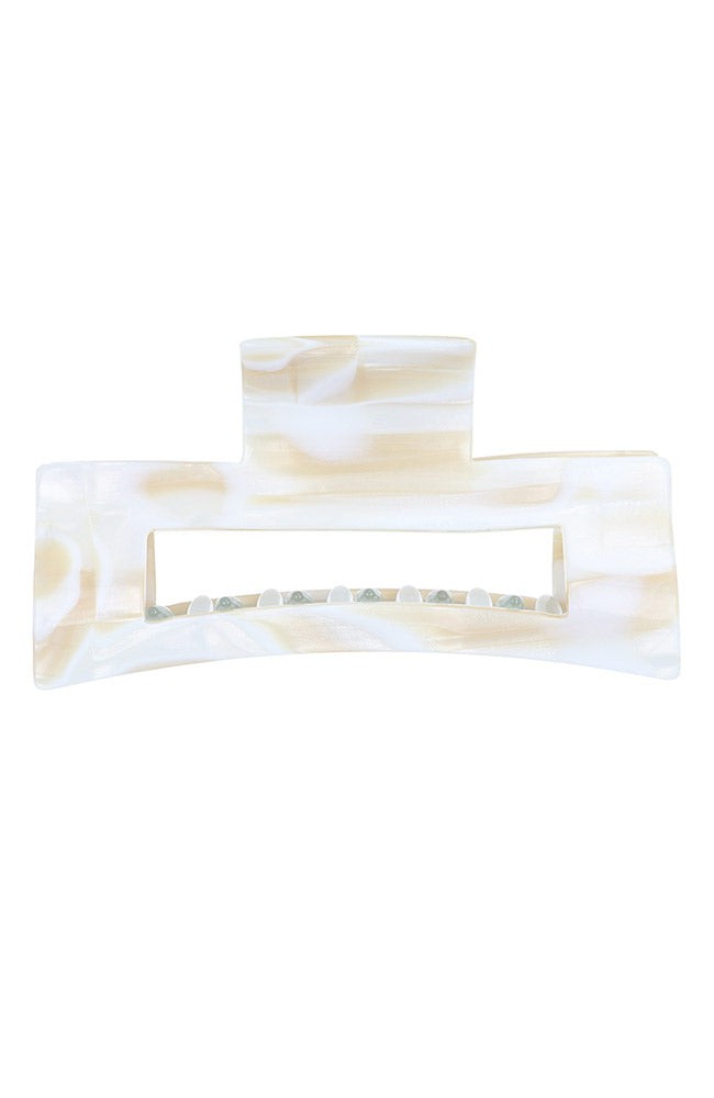 Large Cutout Rectangle Claw Clip - Classic