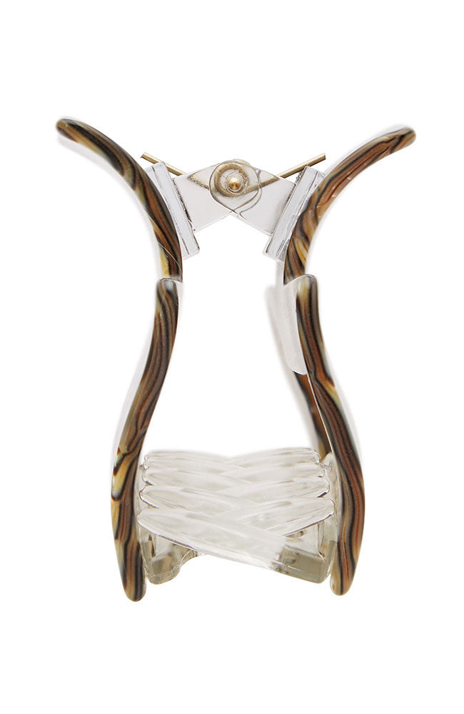 Large Cutout Rectangle Claw Clip - Classic