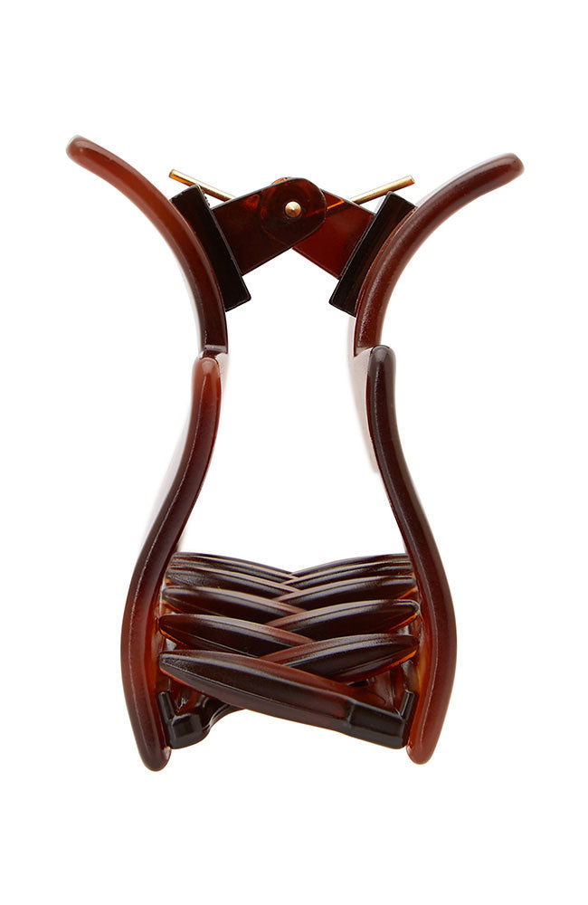 Large Cutout Rectangle Claw Clip - Classic