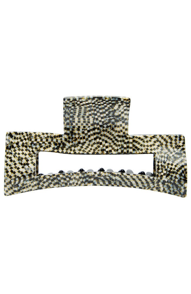 Large Cutout Rectangle Claw Clip - Classic