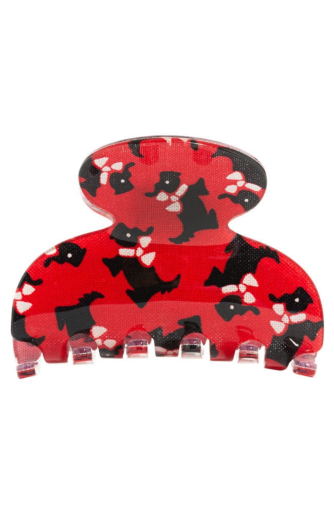 Small Couture Claw Clip - Scottie Dog